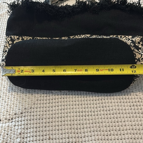 WN Zag Bag Large Fringe Shoulder Tote Handbag - Picture 6 of 10